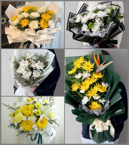 山东莱芜钢城区里辛街道前朱山村白事花束代送